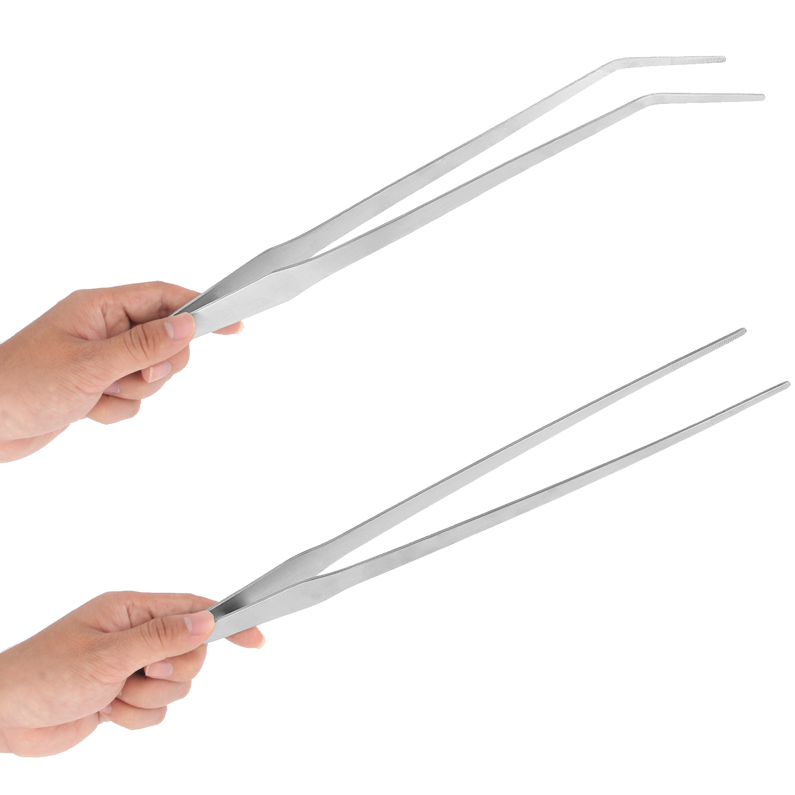 Feeding Tong Stainless - FEITA แหนบสแตนเลสยาว สำหรับตู้ปลา ต้นไม้น้ำ อุปกรณ์ตู้ปลา แหนบโค้งสำหรับต้นไม้น้ำ