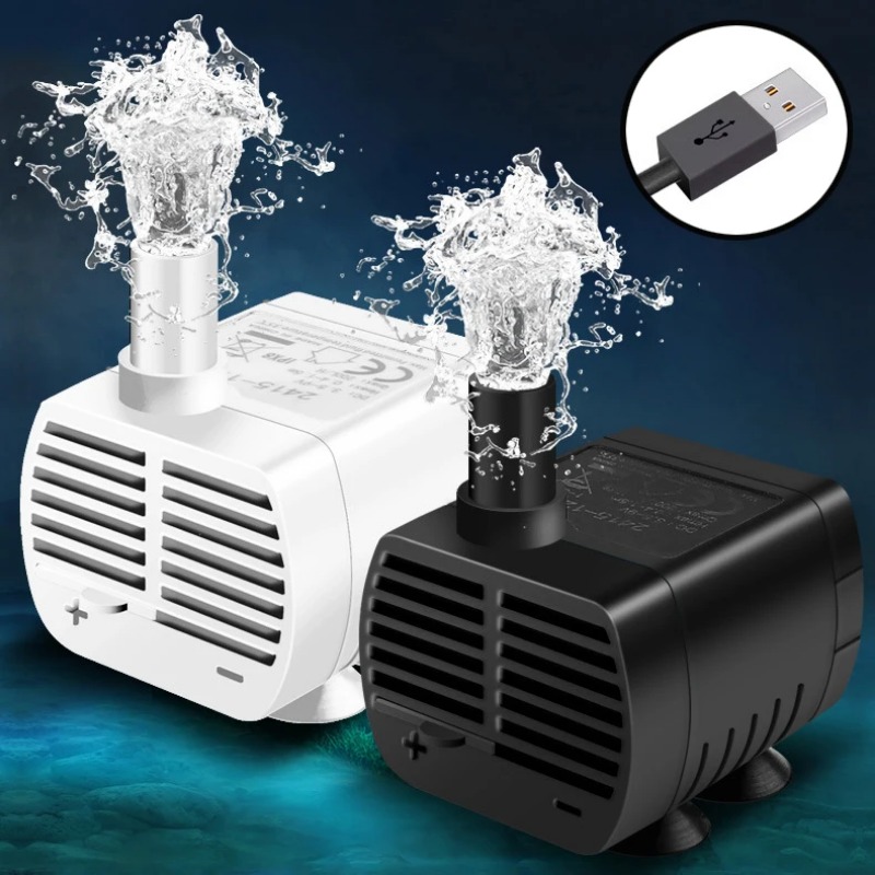 Terrarium Fogger Ultrasonic - ปั๊มน้ำ USB เงียบปั๊มน้ำ DC 5V ไร้แปรงถ่านสำหรับเครื่องจ่ายน้ำสัตว์เลี้ยง